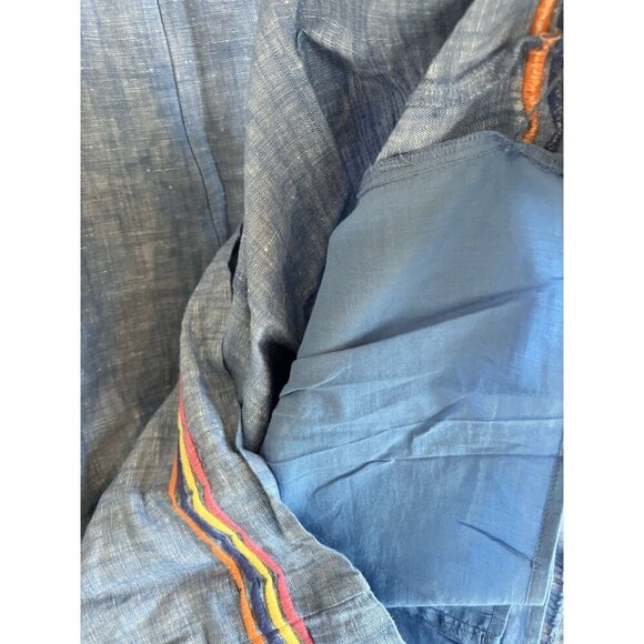 NWT Talbots Linen Scalloped Embroidered Detail Shift Dress Lined Small MSRP $129 - Picture 8 of 13